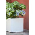 Miniatyrbild 6 av 6: EDA Graphit Up fyrkantig blomlåda - 21 l - 29,5 x 29,5 x 29,5 cm - vitkalkad