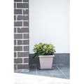 Miniatyrbillede 3 af 3: Firkantet urtepotte - GARDEN ID - Teramo Taupe - 40 x 35 cm - Ridsefast - Stenlook - Med huller