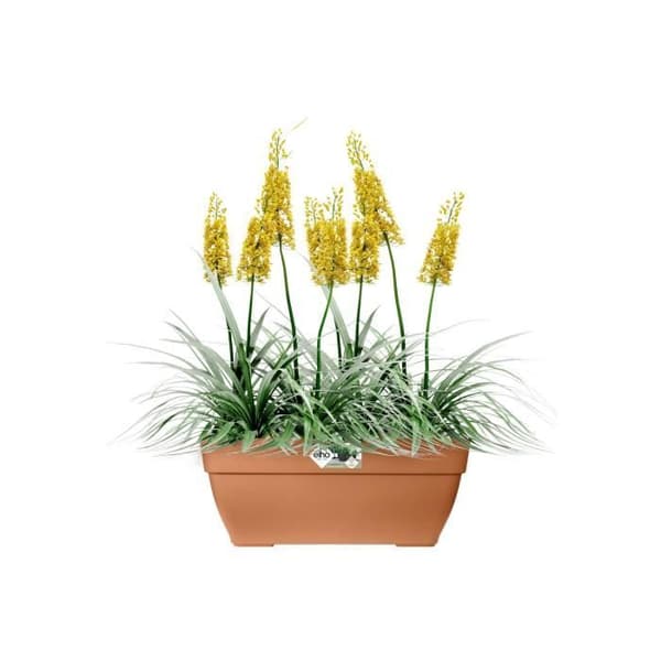 Elho Vibia Campana Terrasse 80 blomsterkasse - Brun - L 77 x B 35 x H 33 cm - udendørs - 100% genbrugt