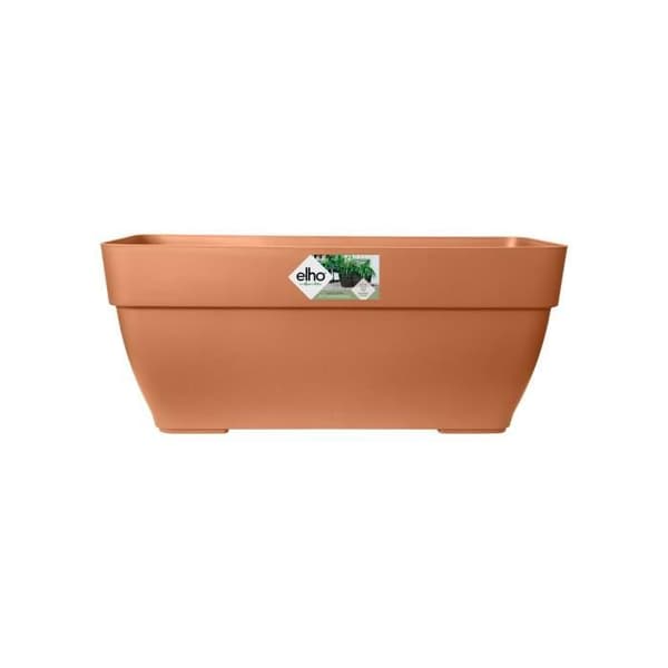 Elho Vibia Campana Terrasse 80 blomsterkasse - Brun - L 77 x B 35 x H 33 cm - udendørs - 100% genbrugt
