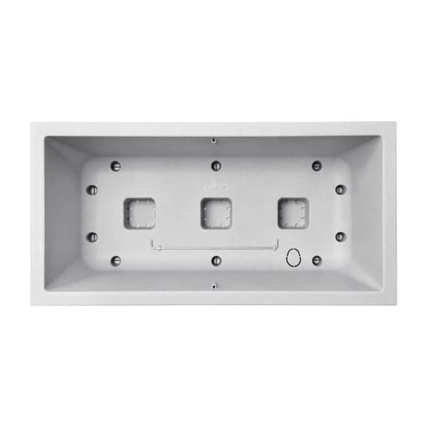 Elho Vivo Next Long 60 blomsterkasse - Grå - L 59 x B 30 x H 29 cm - Indendørs/Udendørs - 100% genbrugt