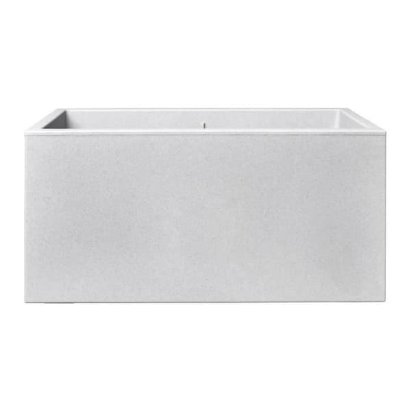 Elho Vivo Next Long 60 blomsterkasse - Grå - L 59 x B 30 x H 29 cm - Indendørs/Udendørs - 100% genbrugt