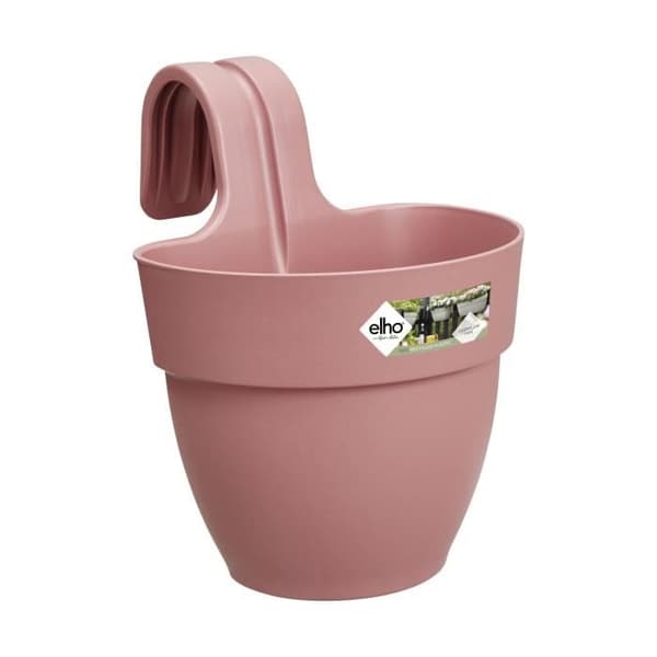 ELHO - Urtepotte - Vibia Campana Easy Hanger Small - Dusty Rose - Udendørs balkon - L 24,1 x B 20,5 x H 26,5 cm