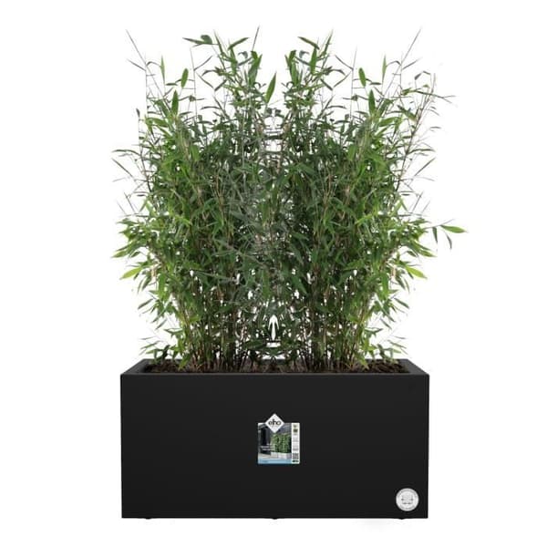 Elho Vivo Next Long 60 blomlåda - Svart - L 59 x B 30 x H 29 cm - Inomhus/Utomhus - 100% Återvunnen