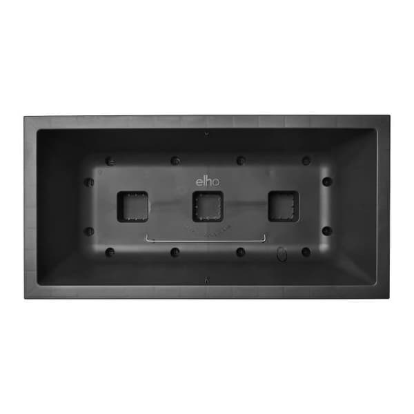 Elho Vivo Next Long 80 blomsterkasse - Sort - L 78 x B 39 x H 38 cm - indendørs/udendørs - 100% genbrugt