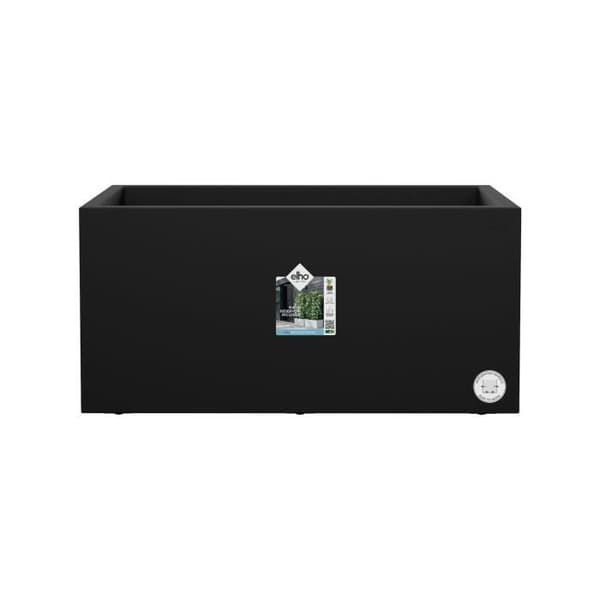 Elho Vivo Next Long 80 blomsterkasse - Sort - L 78 x B 39 x H 38 cm - indendørs/udendørs - 100% genbrugt