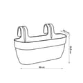 Pikkukuva 4 / 4: ELHO - Kukkaruukku - Vibia Campana Easy Hanger Large - Antrasiitti - Ulkoparveke - P 24,1 x L 46 x K 26,5 cm
