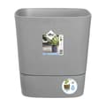 Pikkukuva 1 / 4: ELHO-kukkaruukku - Greensense Aqua Care Square 38 - vaalea betoni - sisä-/ulkokäyttöön - Ø 38 x K 38,9 cm