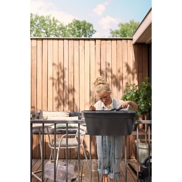 ELHO - Gb Balkongset De Cult 55 - Living Black - L 55 x B 28,5 x H 25 cm - Balkong - 100% återvunnen