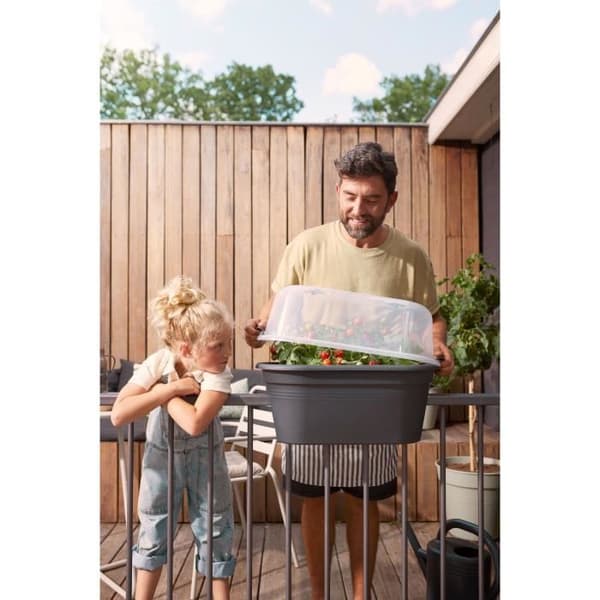ELHO - Gb Balkongset De Cult 55 - Living Black - L 55 x B 28,5 x H 25 cm - Balkong - 100% återvunnen