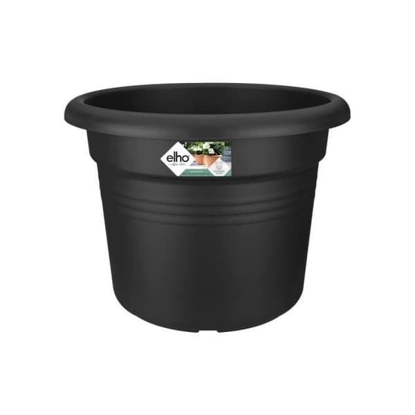Elho Green Basics Cylinder 65 Blomlåda - Svart - Ø 64 x H 49 cm - Utomhus - 100% Återvunnen