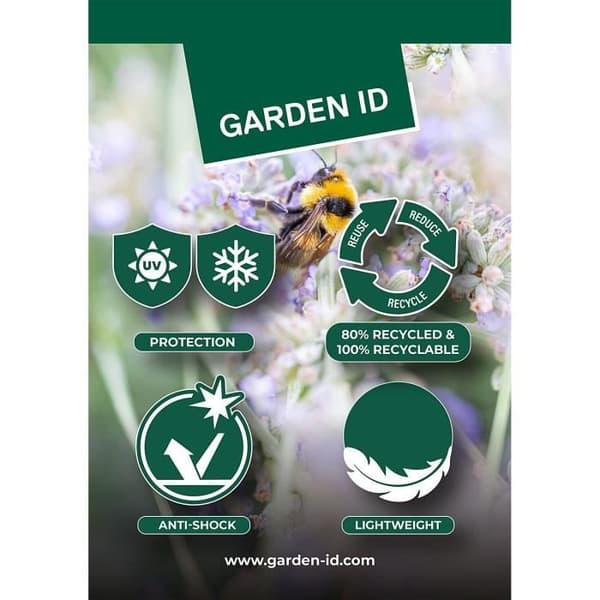 Urtepotte - Garden ID - Fancy - 40 x 42 cm - Til haver, altaner eller indendørs - Antracit