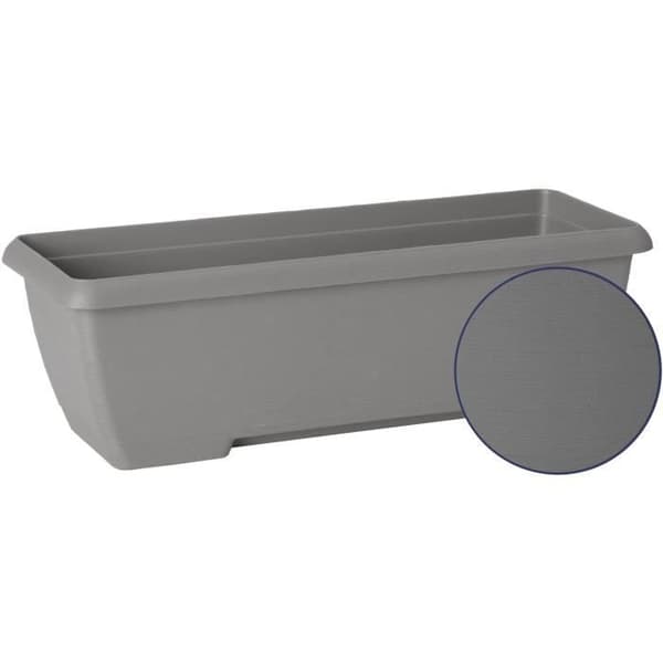 Plantekasse - GARDEN ID Teramo - Sort 60 cm - Soliditet - Integreret vandreserve - Genbrugt og 100% genanvendelig - Volumen til planter
