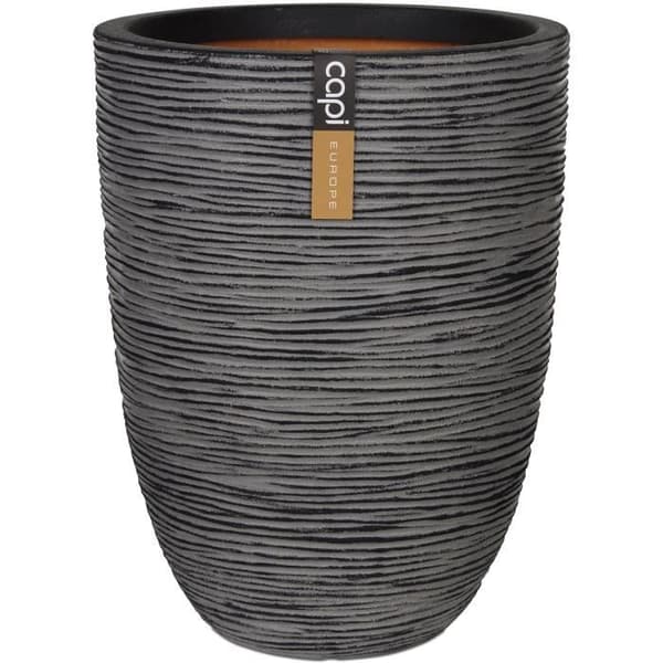 Capi Nature Rib urtepotte 36 x 47 cm antracit KOFZ782 424229