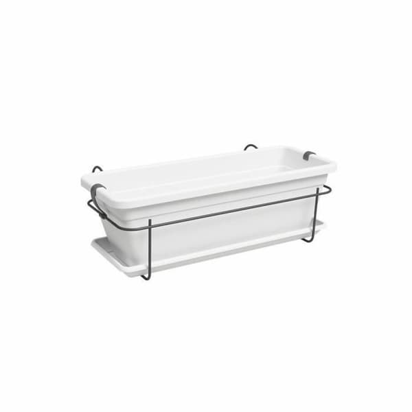 Jardiniere - ARTEVASI - VENEZIA balkon SÆT - 50 ma - Hvid