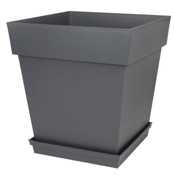 EDA Toscana neliönmuotoinen vati - 40 cm - Antrasiitinharmaa