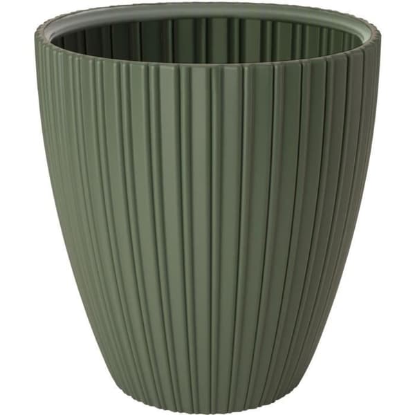Urtepotte - Garden ID - Fancy - 40 x 42 cm - Til haver, altaner eller indendørs - Limegrøn