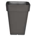 Miniatyrbillede 2 af 2: RIVIERA Soleilla firkantet plastik urtepotte - 39 x 39 x H 53 cm - 49 L - Glitrende grå