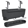 Miniatyrbillede 1 af 4: ELHO Greenville Easy Balcony 52 Urtepotte - Living Sort - Balkon - L 21,2 x B 52 x H 19,4 cm