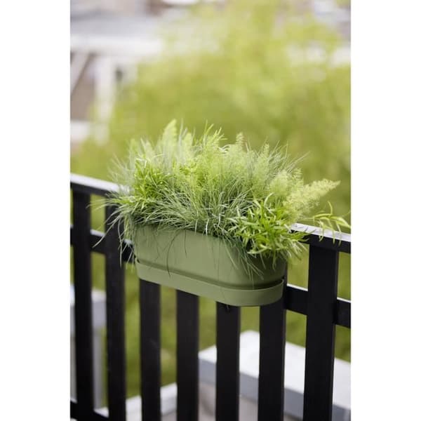 ELHO - Kukkaruukku - Greenville Easy Balcony 52 - Lehdenvihreä - Parveke - P 21,2 x L 52 x K 19,4 cm