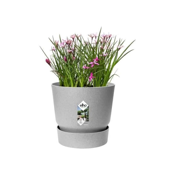 ELHO Greenville 25 Rund Blomkruka - Utomhus - Ø 24,48 x H 23,31 cm - Living Betonggrå
