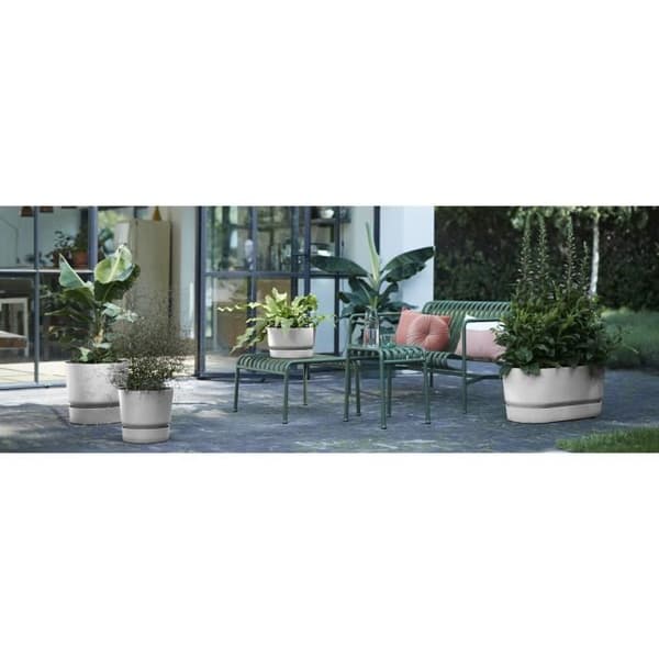 ELHO Greenville 25 Rund Blomkruka - Utomhus - Ø 24,48 x H 23,31 cm - Living Betonggrå