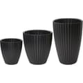 Miniatyrbillede 4 af 4: Urtepotte - Garden ID - Fancy - 40 x 42 cm - Til haver, altaner eller indendørs - Sort