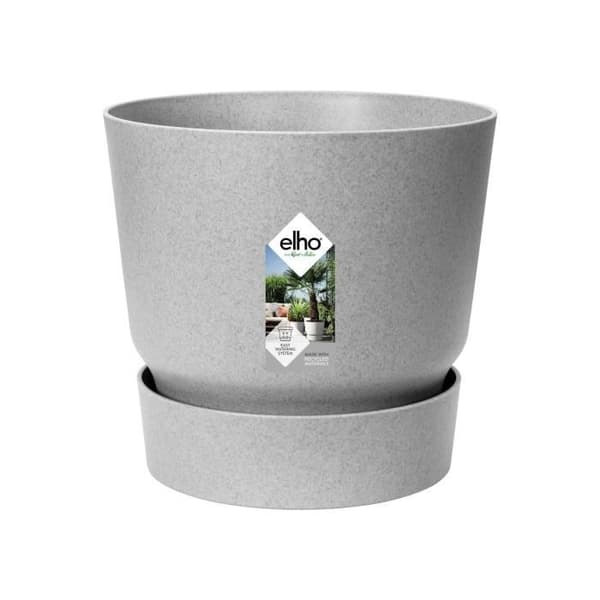 ELHO Greenville 30 runda blomkrukor - Utomhus - Ø 29,5 x H 27,8 cm - Living betong grå