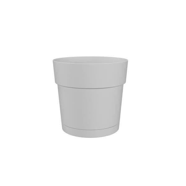 Urtepotte og rund capri rund - Plastik - Vandtank - Diameter 30 cm - taupe - Artevasi