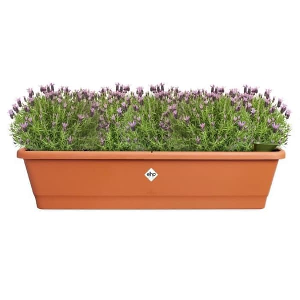 Elho Noa Balconiere XL - Ruskea - P 78 x L 20 x K 18 cm - Ulkoparveke - 100 % kierrätetty