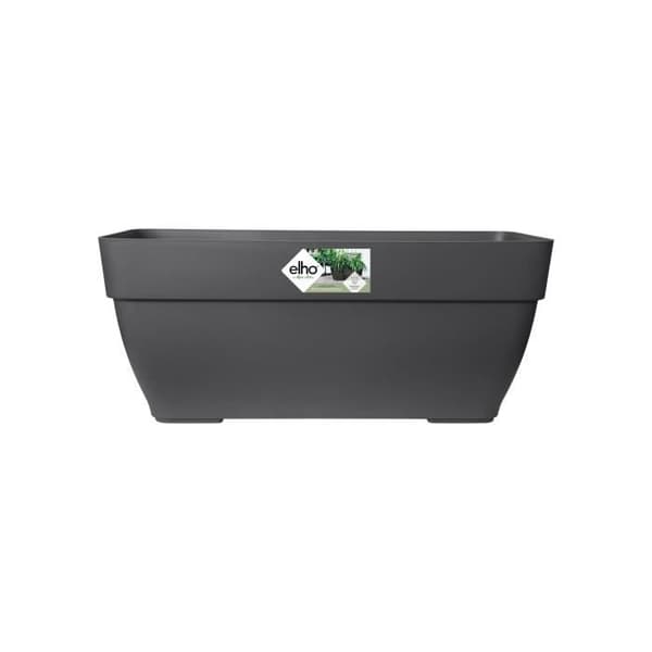 Elho Vibia Campana Terrasse 80 blomlåda - Svart - L 77 x B 35 x H 33 cm - utomhus - 100% återvunnen