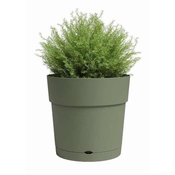 Kruka - ARTEVASI - CAPRI - Stor - Vattenreserv - Askgrön - L49,5 x D49,5 x H47,2 cm