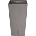 Miniatyrbild 2 av 2: RIVIERA Eva New fyrkantig plastkruka - 28 x 28 x H 52 cm - 31 L - Taupe