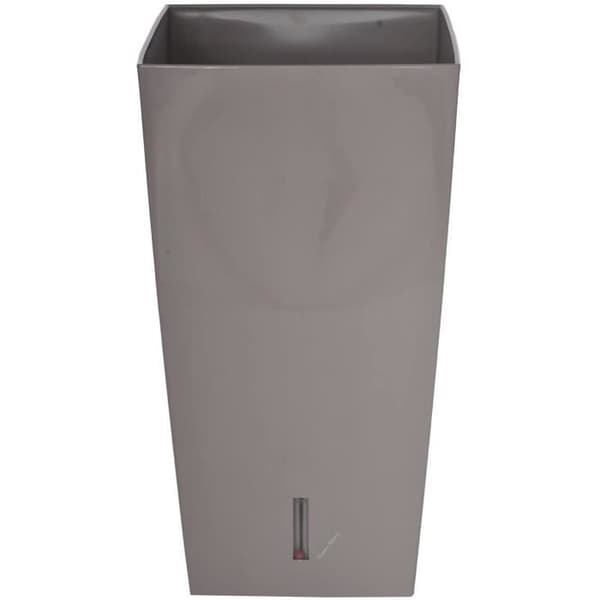 RIVIERA Eva New fyrkantig plastkruka - 28 x 28 x H 52 cm - 31 L - Taupe