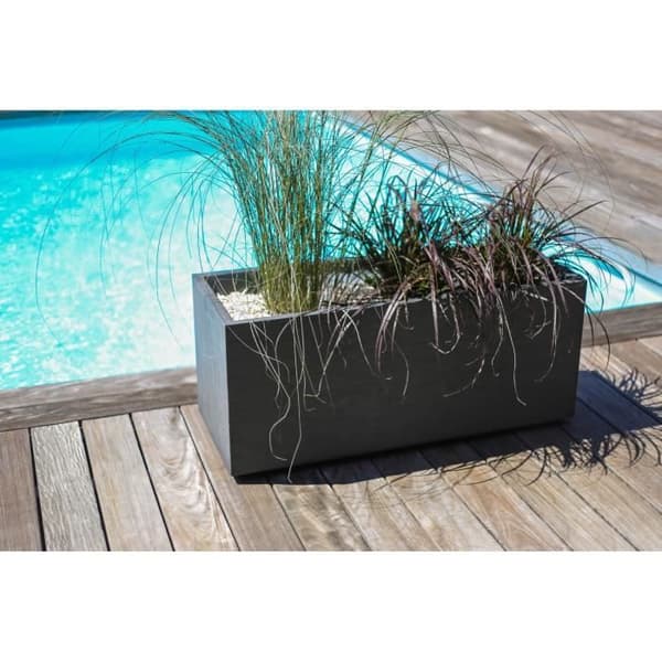 EDA Graphit Up kruka - 57 L - 79,5 x 29,5 x 29,5 cm - Antracitgrå