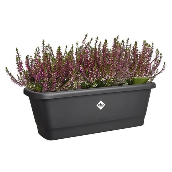 Elho Noa Balkong M - Svart - L 52 x B 20 x H 18 cm - Utomhusbalkong - 100% återvunnen