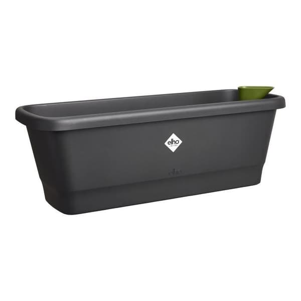 Elho Noa Balkong M - Svart - L 52 x B 20 x H 18 cm - Utomhusbalkong - 100% återvunnen