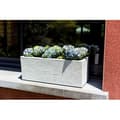 Miniatyrbild 4 av 6: EDA PLASTIQUE Graphit Up Balconniere - 25 L - 59 x 19,5 x 22,8 cm - Vit ceruse