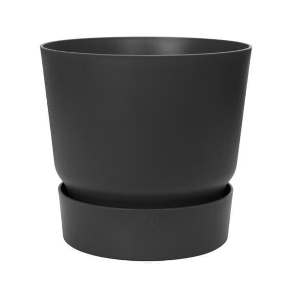 ELHO Greenville Rund Urtepotte 47 - Sort - Ø 47 x H 44 cm - Udendørs - 100% Genbrugt