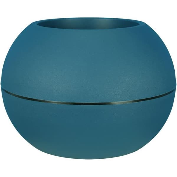 RIVIERA GRANIT BOULE rund blomsterkasse - Plastik - Diameter 50 cm - Blå