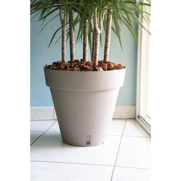RIVIERA Loft-kukkaruukku vesisäiliöllä - pyöreä - Ø 50 x K 46 cm - taupe