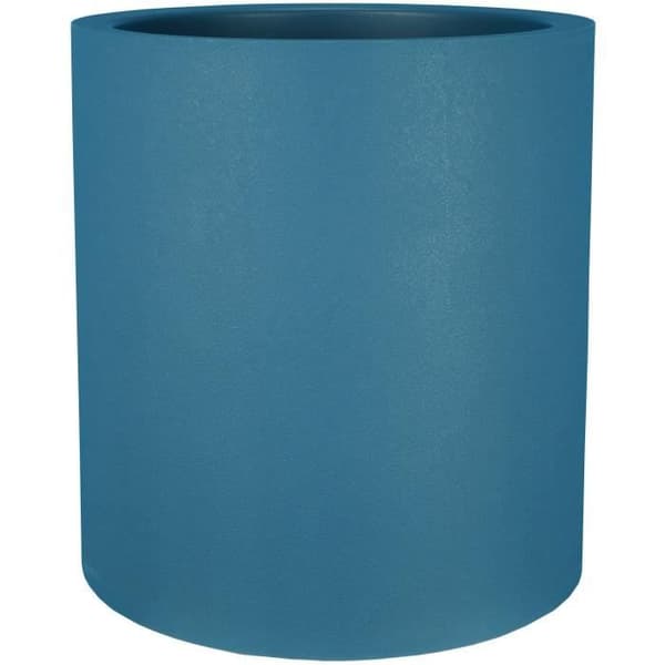 RIVIERA GRANIT pyöreä kukkalaatikko - Muovi - Halkaisija 50 cm - Sininen