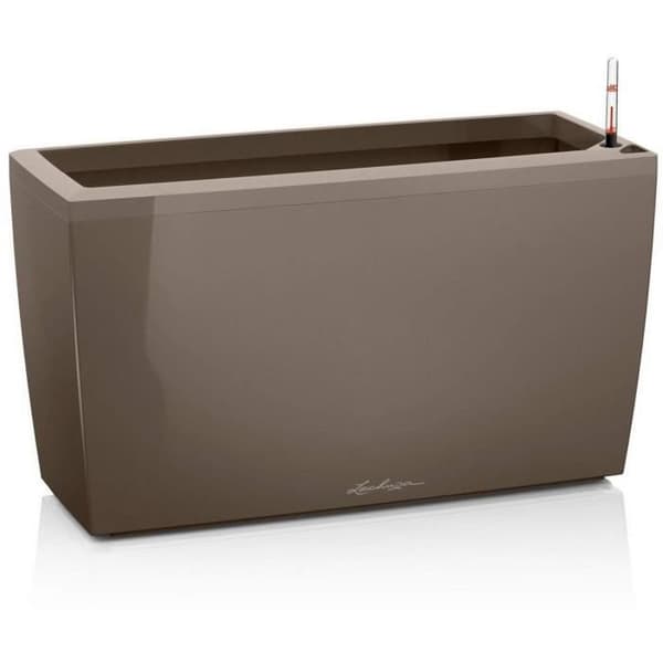 LECHUZA Cararo Premium urtepotte - komplet sæt, blank taupe