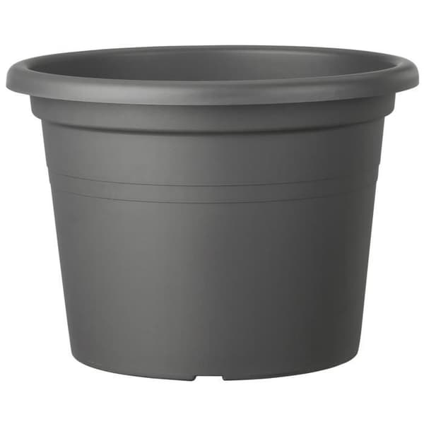DEROMA Day R rund urtepotte antracitgrå - Antracitgrå farve - 50 cm