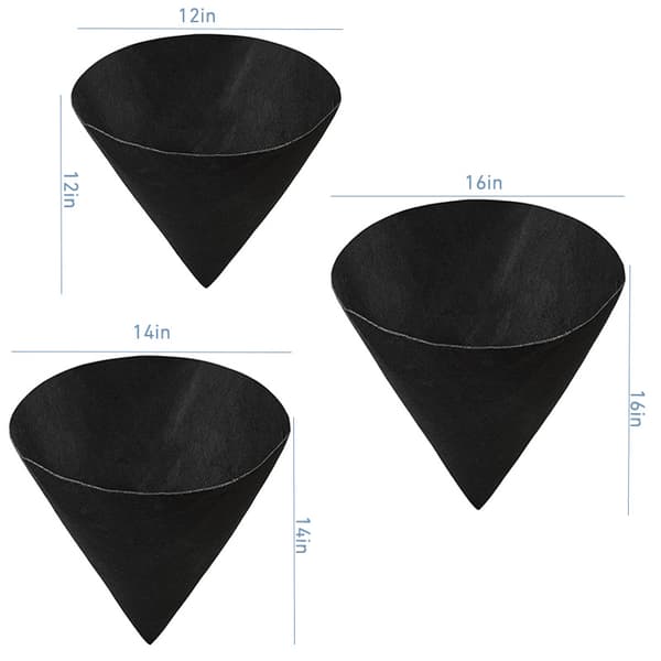 INF Avsmalnande Planteringsinsats (3 st) - Non-Woven Hängande Korg 14 inch