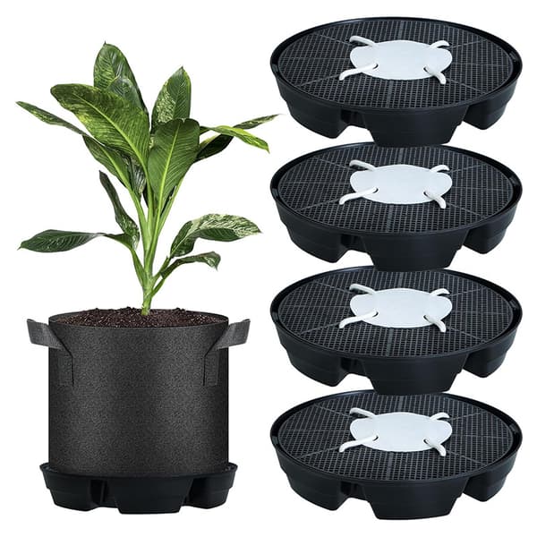 INF Självbevattnande växtbricka set för inomhusväxter (4-pack)