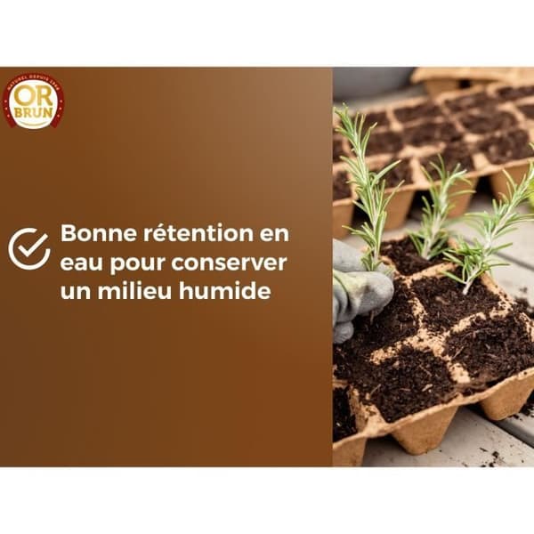 Jord för Sådd - OR BRUN - OBRTSEM6U - 6L - Förbättrar Dräneringen - Optimal VattenRetention