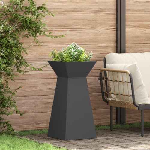 Växtställ Svart Plast 35 x 35 x 73 cm Växtställ Cylindrisk