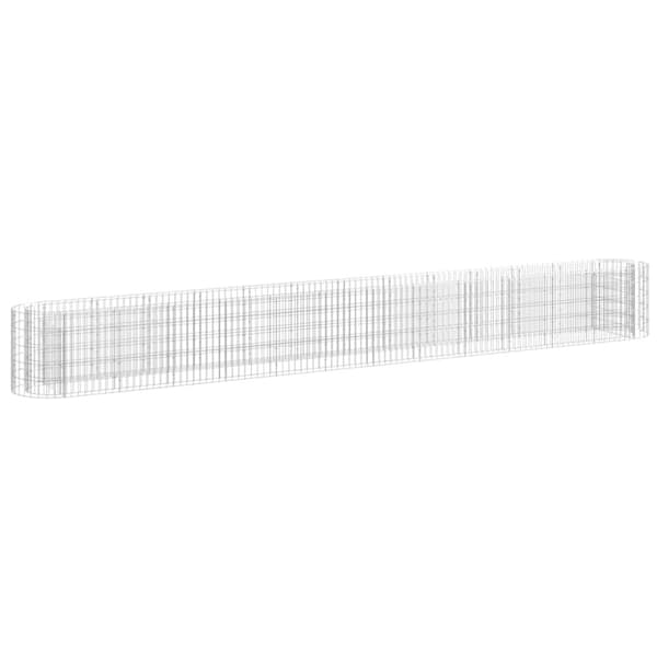 Planteringsgabion galvaniserat järn 470x50x50 cm