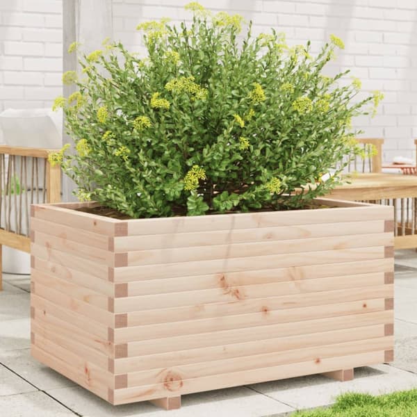 Odlingslåda 90x60x49,5 cm massivt furuträ